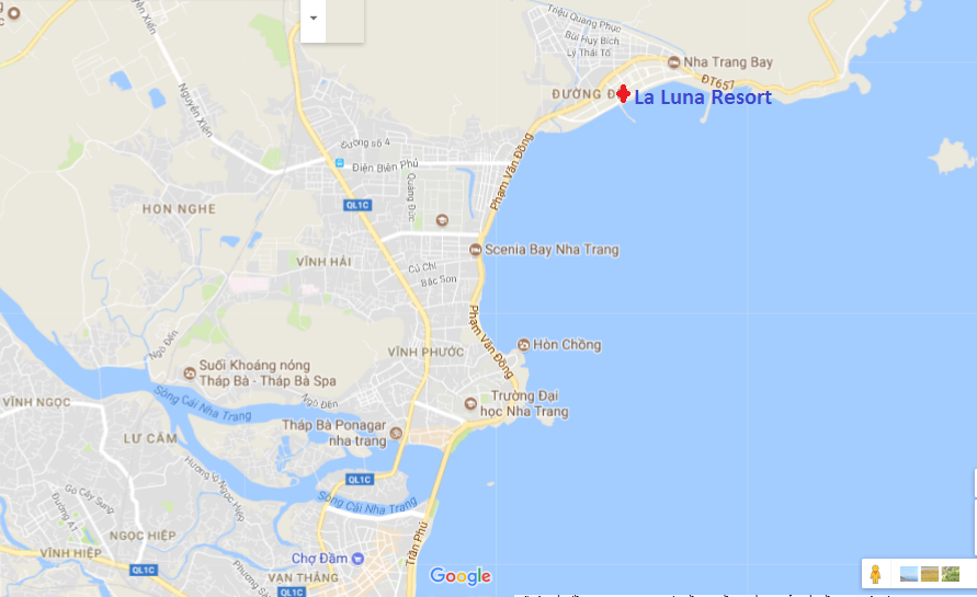 Vị trí dự án La Luna Resort Nha Trang 