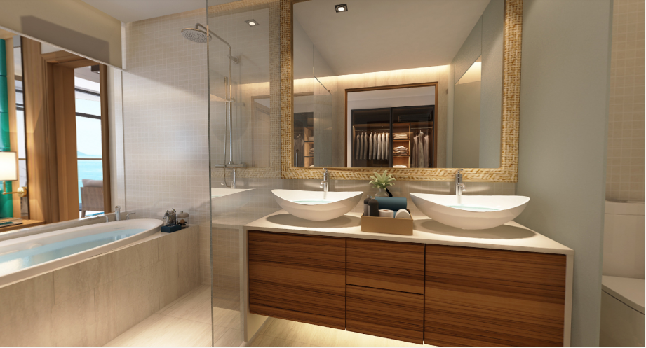 Phòng tắm căn hộ Beau Rivage Nha Trang 